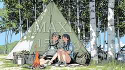 女友達と一緒にテントキャンプを楽しむ若い女性 | 6925821-9688