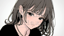 不機嫌そうな顔をしている若い女性