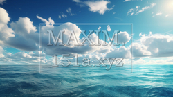 海と空の背景イメージ精緻CG | 6944908-444