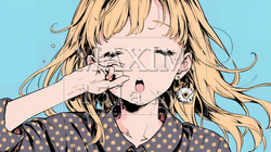 あくびをしている若い女性 | 6964125-7164