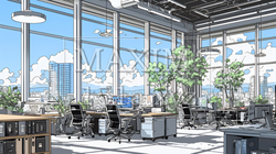 近代的なオフィス空間 | 6984175-11245