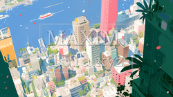 大都市のビル街（ポップでキュートな表現） | 7049279-11517