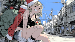 女性のサンタクロース（サンタのコスプレイヤー） | 7068796-12728