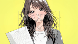書類を確認するビジネスウーマン | 7097887-13154