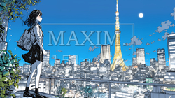 高層ビル群を見下ろすキャリア女性 | 710687-14100