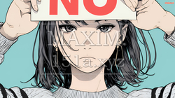 Noのレッドカードサインを出している女性｜7126299-5099