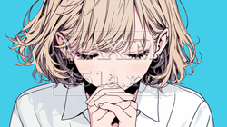 失恋して気落ちしている女の子