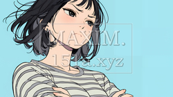 眉をひそめている女性：腕を組んで不安そうに立っている女性 | 7136116-8076