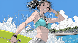 ビーチリゾートを旅行中のビキニ姿の若い女性 | 7185438-9354