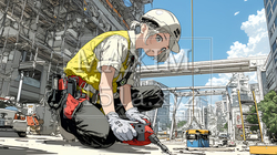 建築現場の作業員