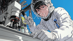 クリーンルームで作業中のエンジニア | 7208964-7786