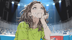 映画や演劇を鑑賞している若い女性 | 7246105-16139