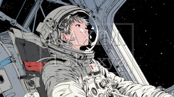 宇宙で活動中の宇宙飛行士 | 7276488-7826