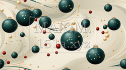 クリスマスオーナメントの連続パターン