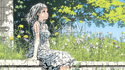バラ園を散策している若い女性 | 7294957-11083