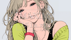 歯痛で頬を押さえている女性 | 7312329-12447