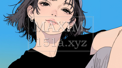 楽：リラックスした顔をしている若い女性 | 7318582-5681