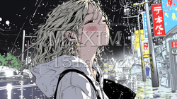 雨の中を傘をささずに歩く若い女性｜7341589-9207