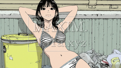 生ゴミとして捨てられた下着姿の若い女性