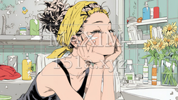 スキンケアを念入りに行う若い女性 | 7351766-15896