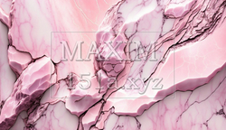 ピンクの大理石様の精緻CG背景画像 | 7534041-242
