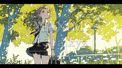 未来に向かって歩き出す女子高生 | 7534674-15069