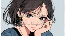 嫉妬の表情を浮かべる若い女性 | 7549083-17117