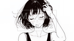 気恥ずかしそうに頭をかき、ごまかすような仕草を見せる若い女性（シンプルな色使い） | 7562983-14125