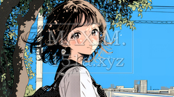 未来に向かって歩き出す女子高生 | 7614192-15079