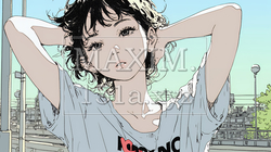 朝の目覚ましを止めて伸びをしている若い女性 | 7623104-15500