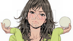 肩をすくめて困惑・諦めの仕草をしている若い女性 | 7647005-14639