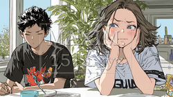恥ずかしがって顔を赤らめている女性（異性を意識して？） | 7696445-7657