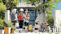 道端で会話を楽しむ若い主婦たち（ママ友たち） | 7718917-16802