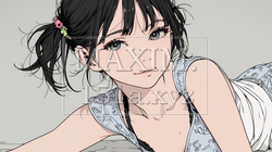 キャミソール姿の若い女性 | 7841974-14374