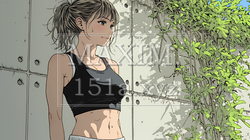 ウェストライン（腰回り）をチェックしている女性 | 7851649-11763