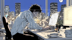 夜遅くまで残業するビジネスマン｜疲れた表情でパソコン作業をする会社員のビジネスイメージ | 7852122-17219