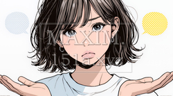 肩をすくめて困惑・諦めの仕草をしている若い女性 | 7860527-14654