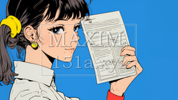 書類を確認するビジネスウーマン | 7877799-13156