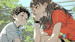幼い我が子の悩みの相談にのっている母親 | 7893548-12613