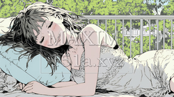 幸せそうな寝顔で眠っている若い女性 | 7908552-11199