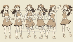 一人でダンスの練習をしている女の子