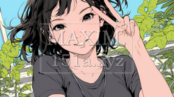 笑顔でピースサインを見せる若い女性 | 7940511-14261