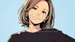 得意げな表情を浮かべている若い女性 | 8016308-14177