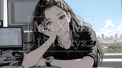 孤独を感じている若い女性