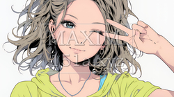 アイドルのように顔の横でピース＋ウィンクしている若い女性 | 8077761-14745