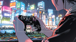 ゲームに集中する男性の手元｜コントローラーを握る若い男性のライフスタイルイメージ | 8144900-17660