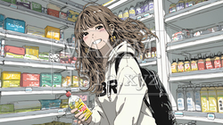 コンビニで新作スイーツを物色中の若い女性 | 8157271-15739