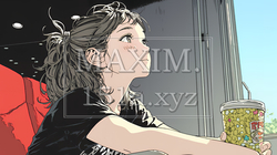 映画や演劇を鑑賞している若い女性 | 8172541-16136