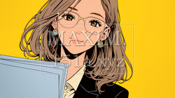 書類を確認するビジネスウーマン | 8184387-13160