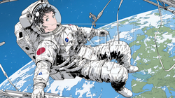 宇宙で活動中の宇宙飛行士